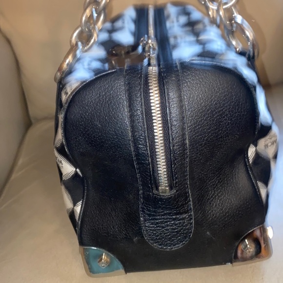 Authentic MCM Boston Bag W/silver hardware - Picture 2 of 12